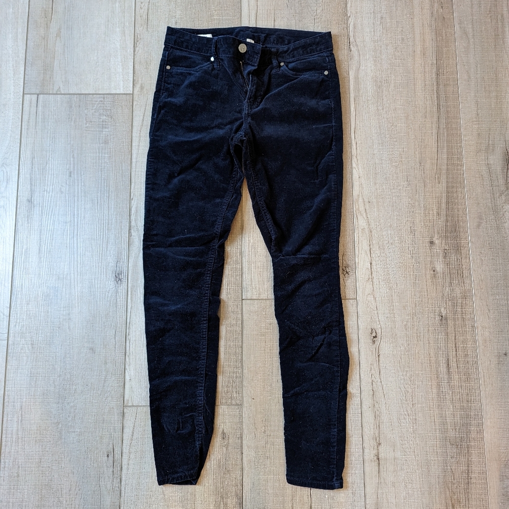Calvin Klein Corduroy Blue Legging Pants size 2